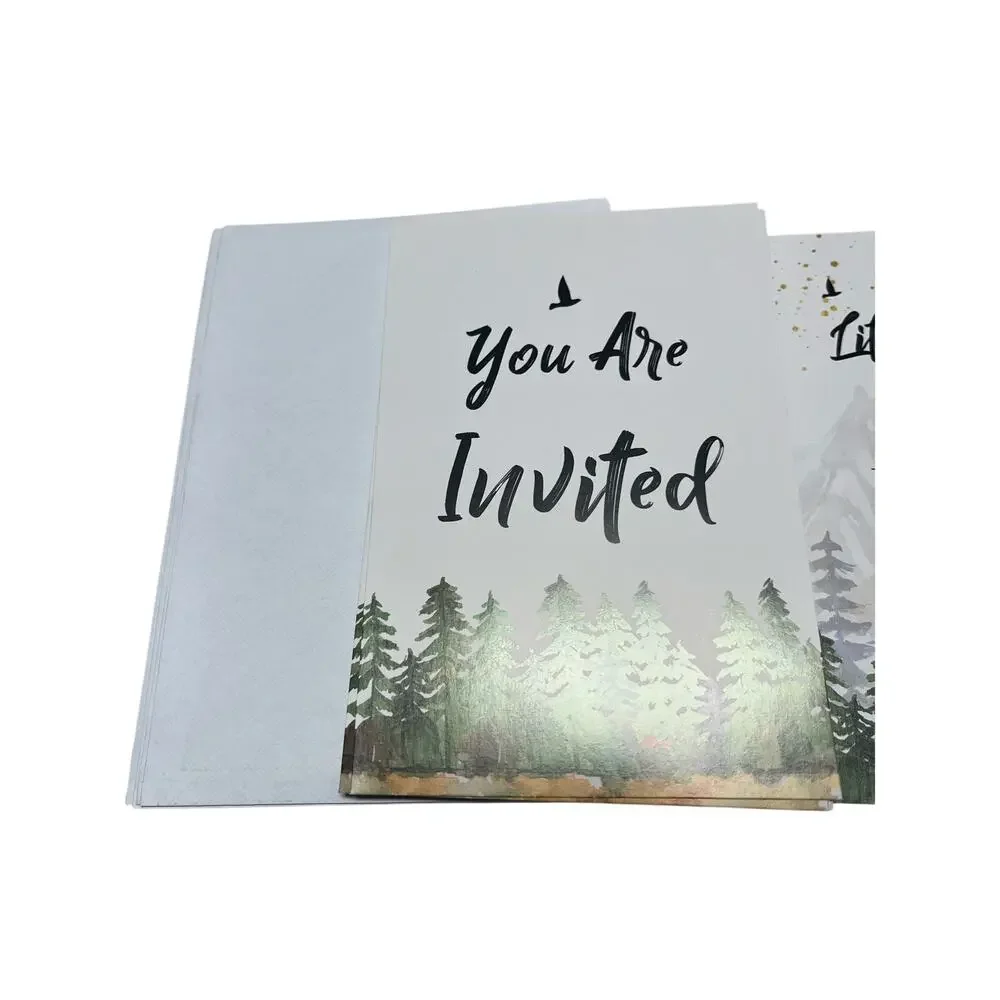 Camping Baby Shower Invitations Cards Little‎ Camper Invites Woodland 20 pcs